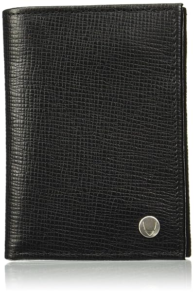 Hidesign Leather Black Grey Mens Wallet (RIGEL W1 SB (RF))