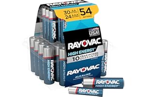 Rayovac AA Batteries & AAA Batteries Variety Pack, 24 Triple A Battery and 30 Double A Battery (54 Count)