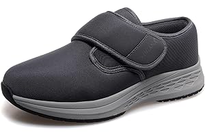 Vogana Diabetic Shoes for Men Adjustable Widch Walking Orthopedic for Swollen Feet | Foot Pain Relief