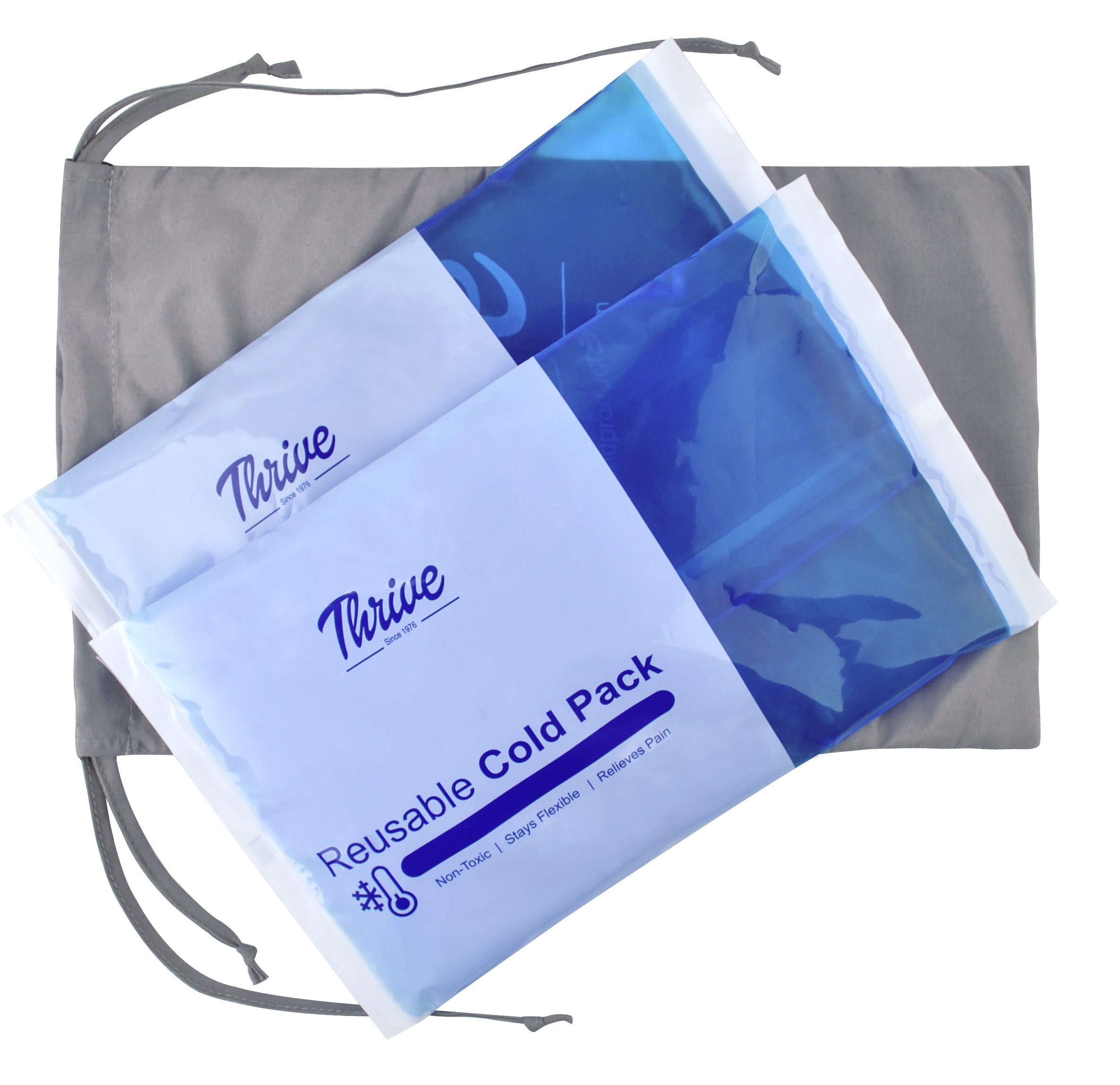 Reusable Gel Ice Cold Pack Compress (2 Pack) Reusable