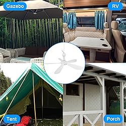 SCOOYEEES 28inch Ceiling Fan AC 110V Portable