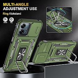 FRLMOOES for Motorola Moto G14 Case with 2 Screen