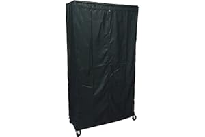 FORMOSA COVERS Storage Shelving Unit Cover, fits Racks 36" Wx18 Dx72 H (Cover Only Black Color)