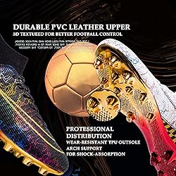 HESBITEUL Mens Soccer Cleats Football Boots Spikes