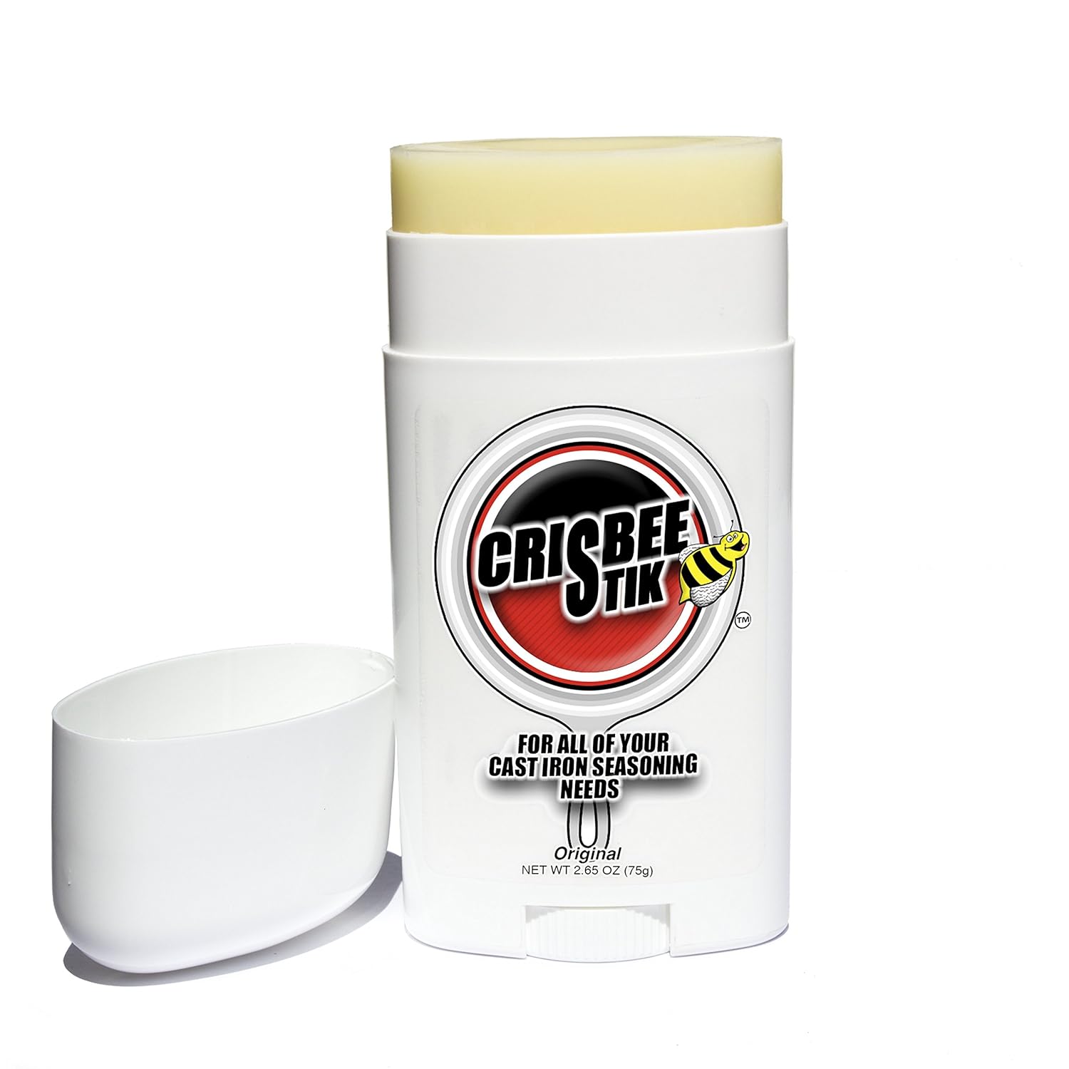 Crisbee Stik Original Cast Iron Seasoning Oil & Conditioner - Always Free Same Day Shipping - Plant Based Oils With Beeswax