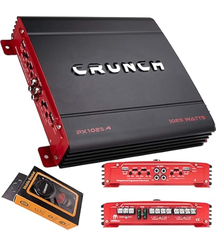 Amazon.com: Crunch 4 Channel 1000 Watt Amp A/B Class Car Stereo