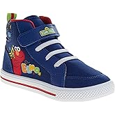 Sesame Street Elmo Strap Sneakers for Boys - Kids Lightweight Athletic Breathable Running Tennis Shoes Size 5-10 Toddler 11 Little Kid