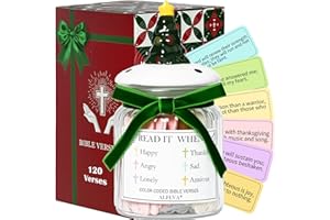 ALFEVA Read Me When Bible Verse Jar for Daily Encouragement, Christian, Birthday & Christmas Gifts for Women,Religious Graduation Gift For Her, Gift For Mom