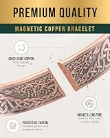 MagnetRX Magnetic Copper Bracelet for Men 99.9% Pure Copper Adjustable Irish view 5
