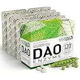NATURDAO MAX DAO Enzyme Supplement, 120 Extended ReleaseTablets | Histamine Blocker with Diamine Oxidase, 50,000 HDU per Tablet, Adjustable Dosage, Extended Release