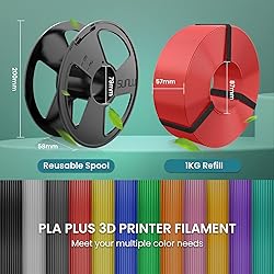 SUNLU PLA+ Filament Refills, PLA Plus 3D Printer