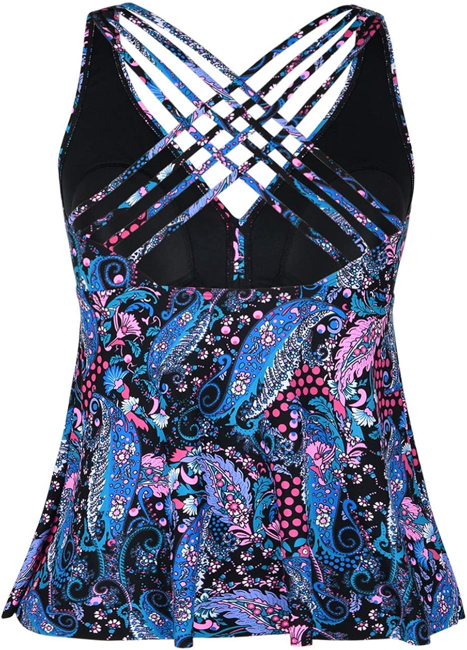 womens modest swim tops