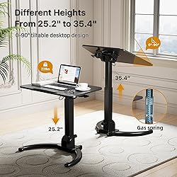 JOY worker Foldable Mobile Standing Desk for
