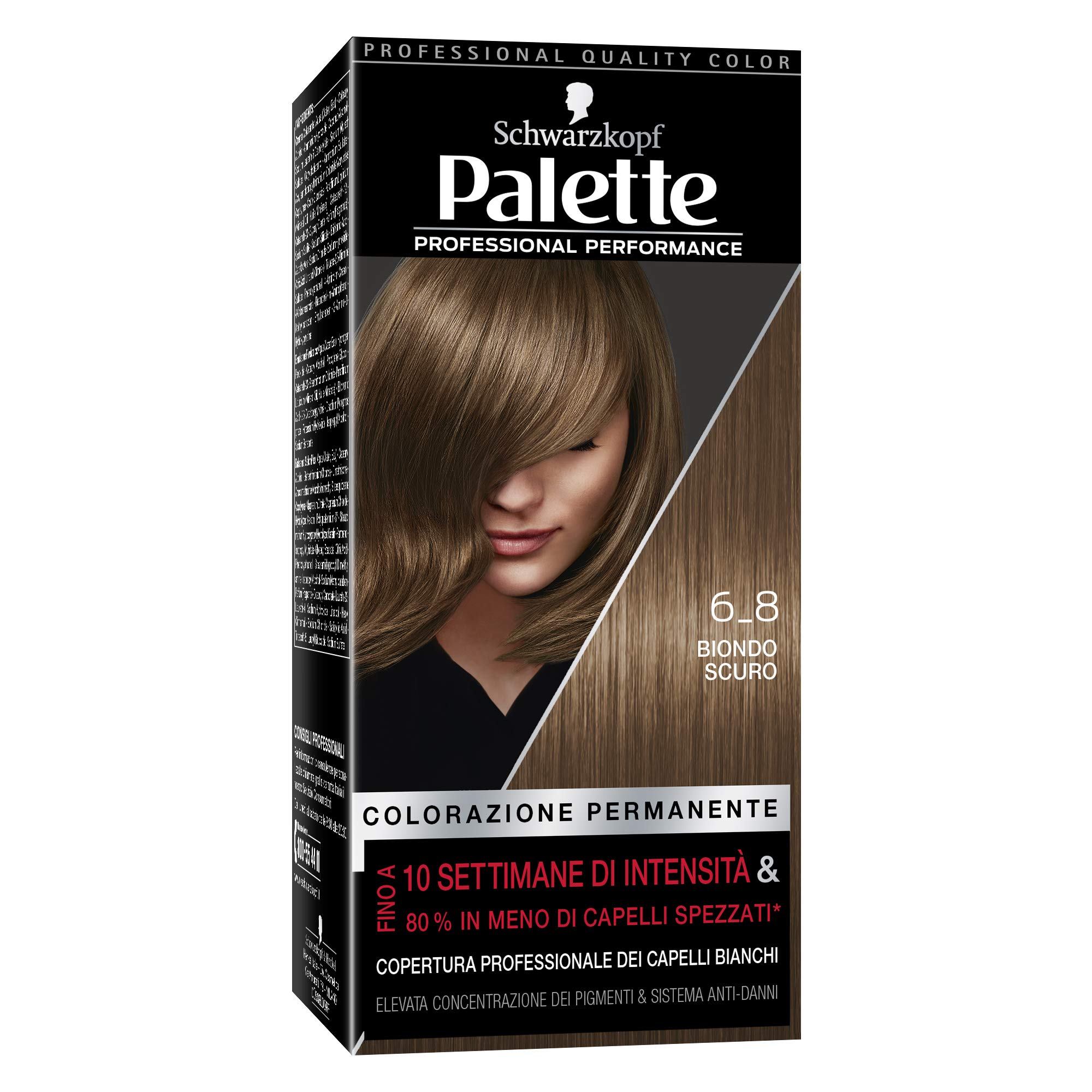 Testanera Palette Professional Performance Hair Colour No. 6-8 - Dark Blonde