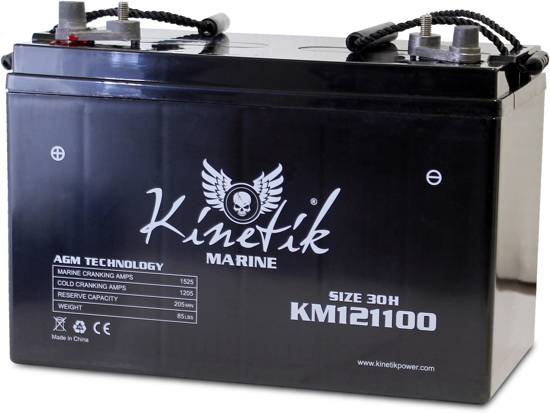 Adventure Power 12V 110AH (Group 30H) SLA Battery for Escade Electric Deck Boat