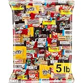 Chocolate Candy Variety Pack 5 lb - Individually Wrapped Fun Size Candy | Milk &amp; Dark Chocolate Assortment, Mini Bars, Bulk Halloween, Goodie Bags, Office Snacks, Party Favors, Assorted Chocolates