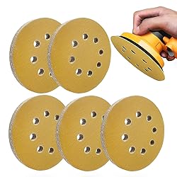 QYQRQF 5 Inch Sanding Discs Hook and Loop, 180