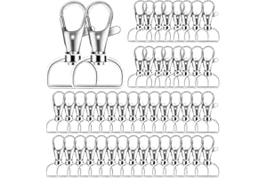 40PCS Swivel Snap Hooks, Premium Lanyard Snap Hook for Lanyard and Sewing Projects (3/4” Inside Width)…