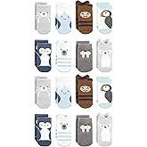 Hudson Baby Unisex Baby Cotton Rich Baby Terry Socks 16-Pack