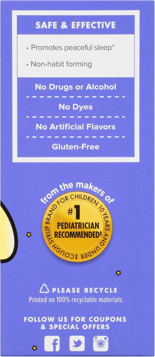 Zarbee's Naturals Children's Sleep Liquid with Melatonin Supplement, Natural Berry Flavor, 1 Fl Oz Bottle: Health & Personal Care