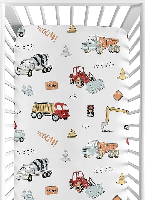 construction truck crib sheets
