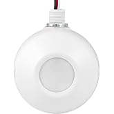 ENERLITES High Bay Ceiling Motion Sensor, Passive Infrared PIR Ceiling Sensor, 360&deg; Field of View, 2800 Sq Ft Coverage, 120-277VAC, Neutral Wire Required, Commercial/Industrial Grade, MPC-50H, White