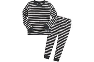 VAENAIT BABY 12M-12Y Kids Boys Girls Unisex Toddler Colorful Stripe/Simple Holiday Sleepwear Pajama 2pcs Set