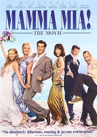 Amazon Com Mamma Mia The Movie Meryl Streep Pierce Brosnan Colin Firth Stellan Skarsgard Julie Waters Dominic Cooper Amanda Seyfried Christine Baranski Phyllida Lloyd Judy Craymer Gary Goetzman Catherine Johnson Movies Tv