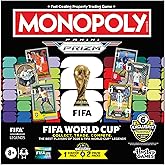 Monopoly Panini Prizm: FIFA World Cup Game I Soccer Board Game with Monopoly Panini Prizm FIFA World Cup 2026 Trading Cards I Ages 8+