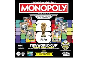 Monopoly Panini Prizm: FIFA World Cup Game I Soccer Board Game with Monopoly Panini Prizm FIFA World Cup 2026 Trading Cards I