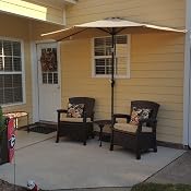 Amazon Com Yescom 10ft Outdoor Patio Half Umbrella For Wall Balcony Door Parasol Yard Sun Shade With Tilt And Crank Bright Green Garden Outdoor
