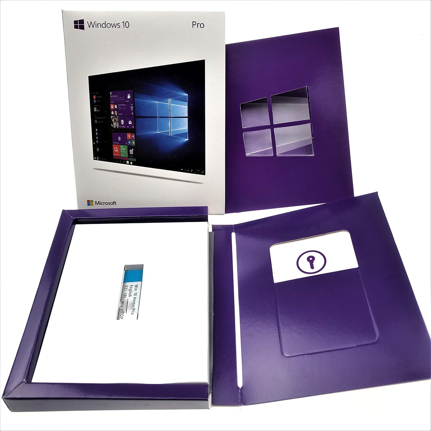 thumbnail image 2 of Microsoft Windows 10 Professional 64-Bit – USB Flash Drive + Key, Retail Box New Sealed 2 of 5