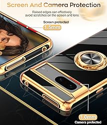 LeYi for Google Pixel 7 Case: 360° Rotatable Ring