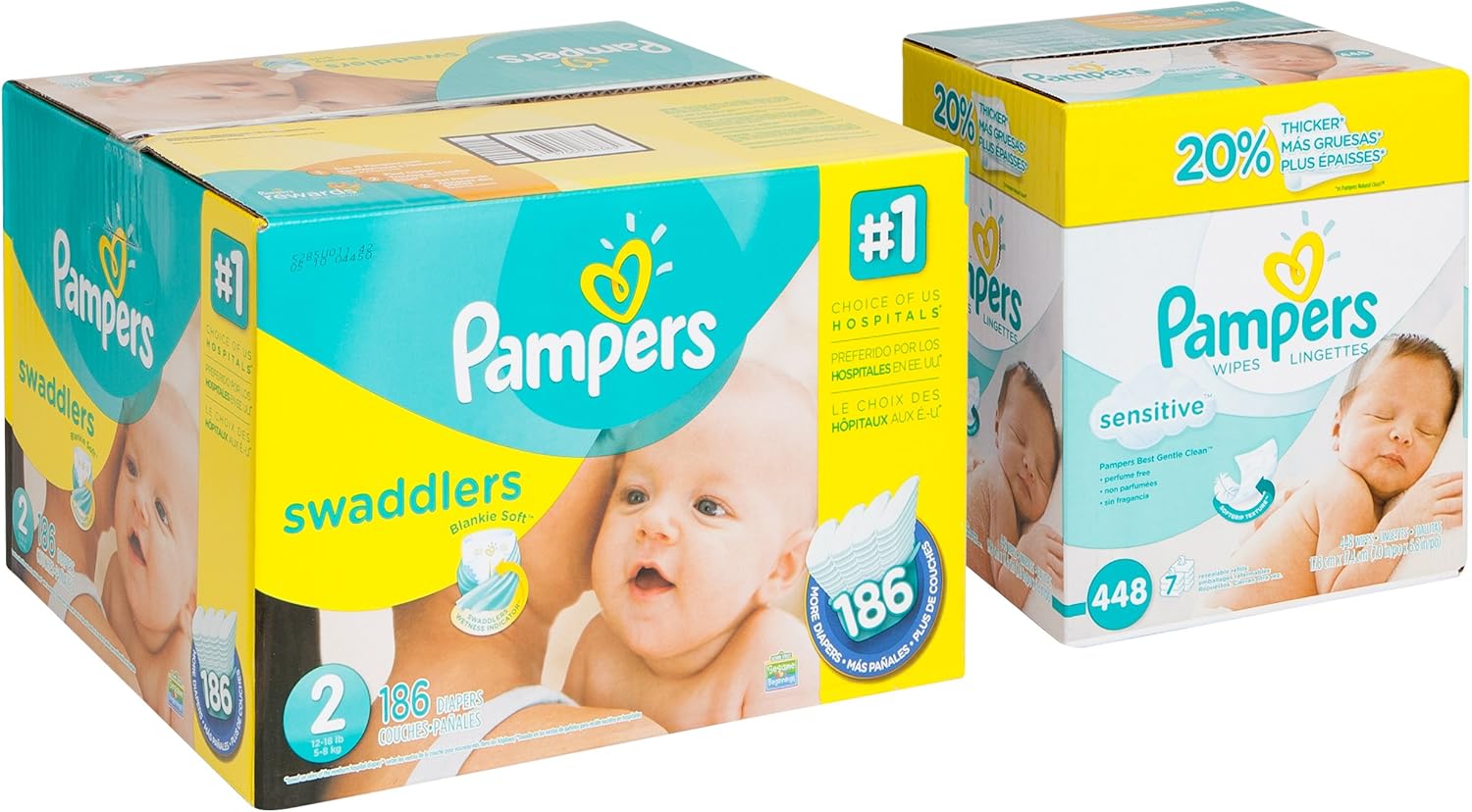 pampers sensitive wipes 448