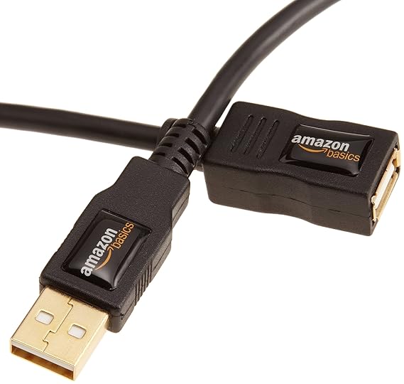 AmazonBasics USB 2.0 Extension Cable AMale to AFemale