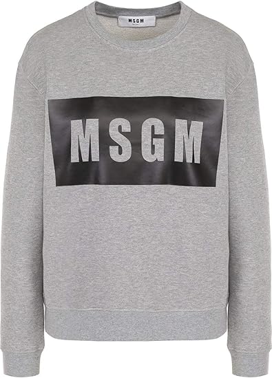 Amazon エムエスジーエム Msgm トレーナー スウェット グレー レディース 41mdm96 並行輸入品 トレーナー パーカー 通販