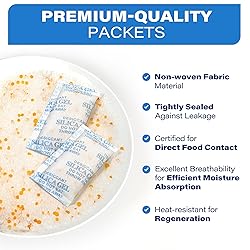 LotFancy Silica Gel Packets, 10 Gram 30 Packs