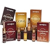 Spiritual Awareness Pure Resin Essential Oil Roll-On Blend Gift Set by Aromafume | 6 x 6ml | Frankincense, Copal, Benzoin, Frankincense&Myrrha | for Meditation, Spiritual Awakening & Prayer