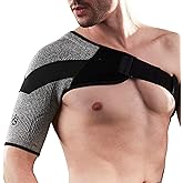 Vital Salveo Shoulder Brace Compression Sleeve Wrap with Support and Stability Breathable for Shoulder Pain Dislocated Rotator Cuff Tendinitis (1PC)