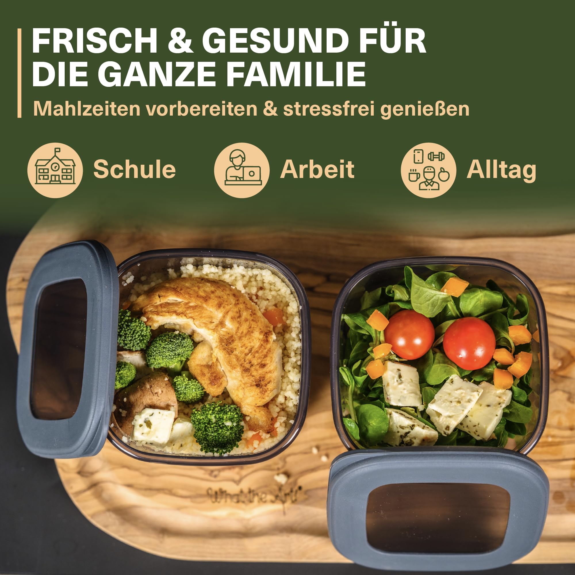 Viwares Vorratsdosen mit Deckel Luftdicht, 12er Vorratsbehälter Set BPA-Frei, Vorratsdose zur Müsli Mehl Aufbewahrung Küche, Praktische Organizer Küche, Frischhaltedosen für Lebensmittelaufbewahrung 3