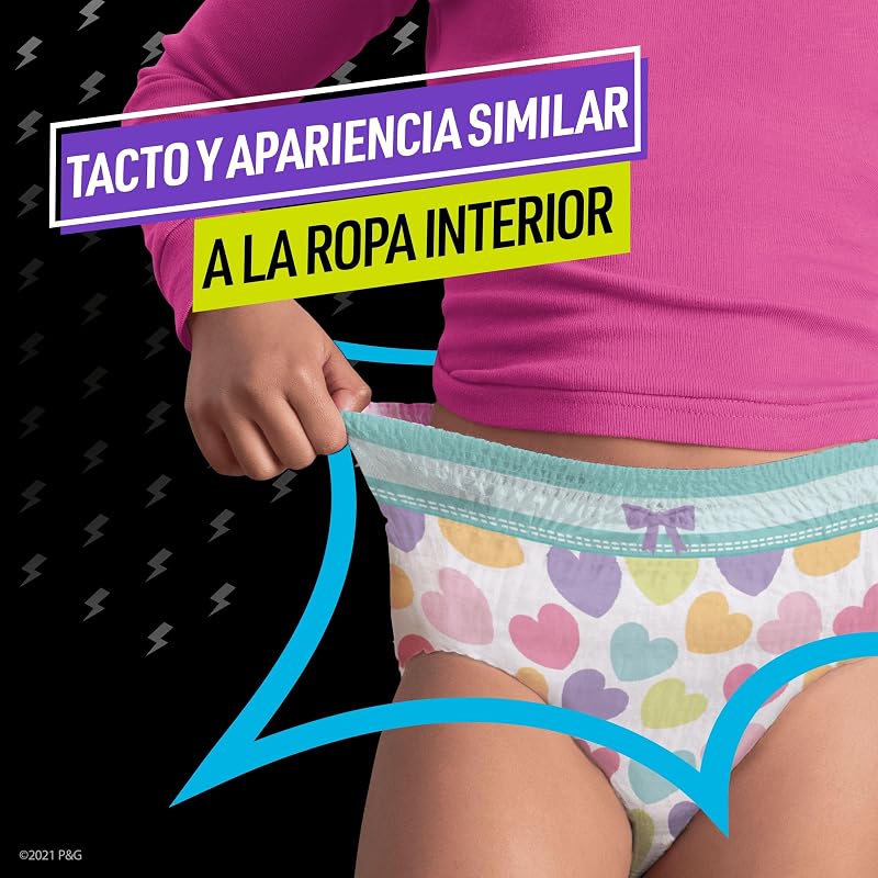 Fraldas dodot ninjamas para meninas de 4 a 7 anos (17 a 29 kg), 60 unidades, fralda com proteção anti-vazamento durante a noite