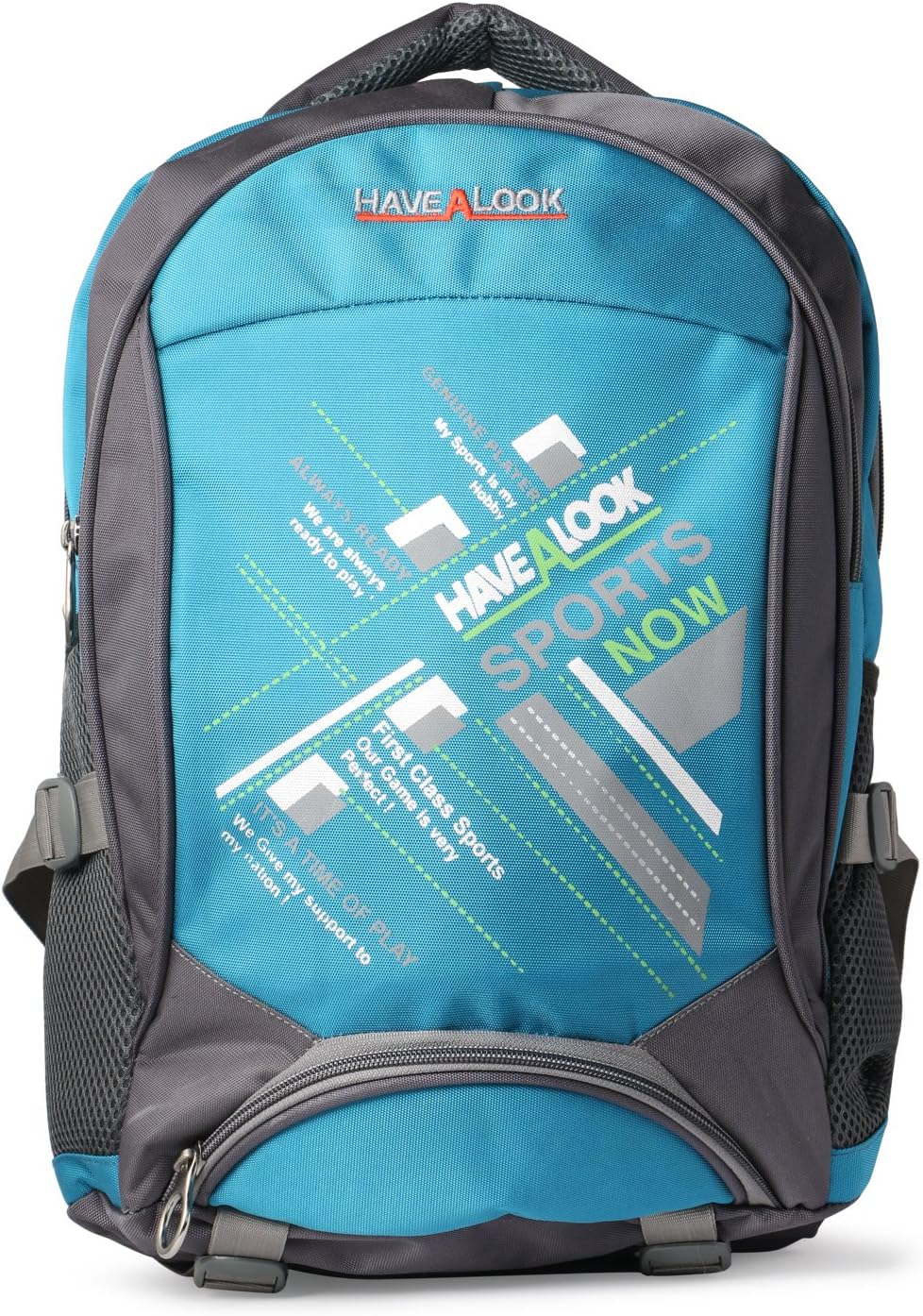 HAVE A LOOK Magnavera 30 L Aqua Green and Grey Laptop Backpack