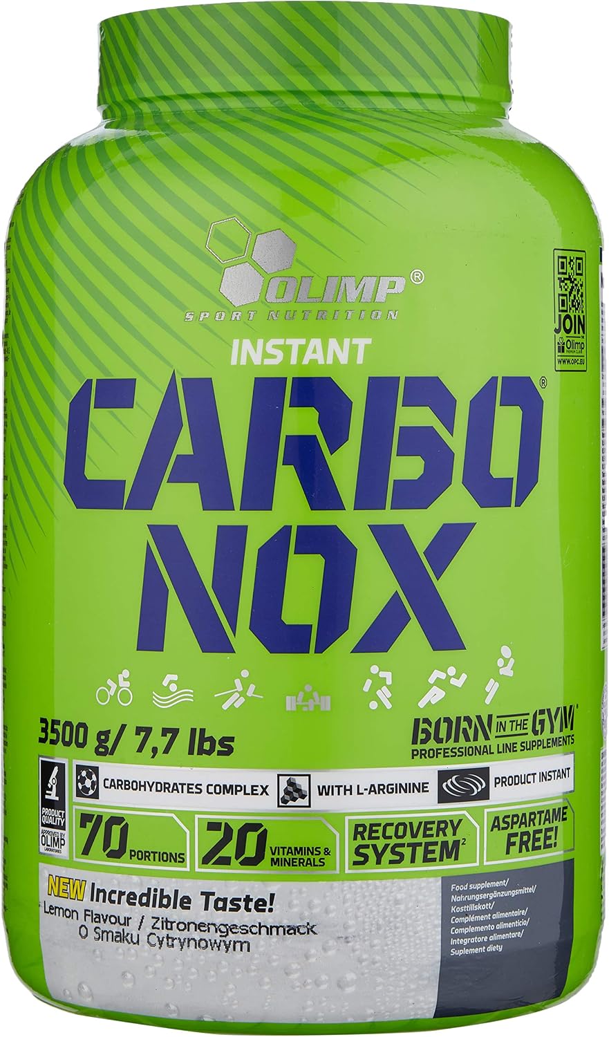 Olimp Sport Nutrition Carbonox Powder, Lemon Flavour, (3500 g), 3.5 kg (Pack of 1)