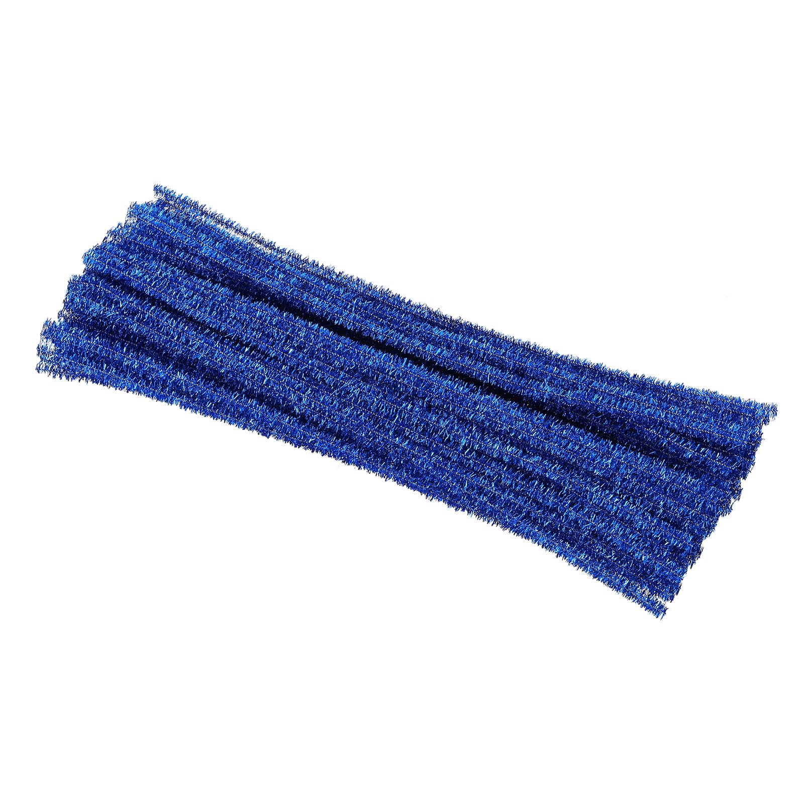 PATIKIL 30cm/11.8" Pipe Cleaners Chenille Stem, 100Pcs Glitters Fuzzy Sticks Pipe Cleaner Craft Supplies for DIY Art Creative Decoration Projects, Blue