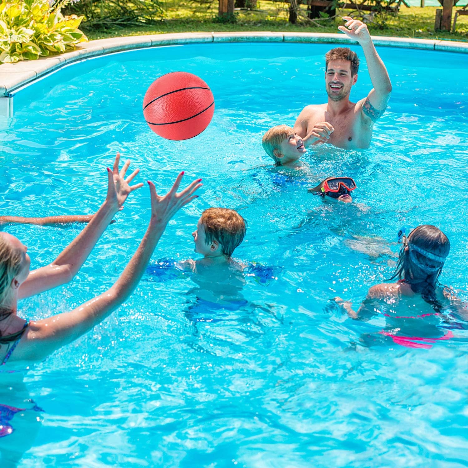 Berauscht 8.6 Inch Mini Basketball, 6PCS Pool Basketball Replacement Mini Toy Basketball Mini Rubber Basketball Mini Pool Basketballs Ball Hoop Basketball for Toddlers Kids Teenagers: Toys & Games
