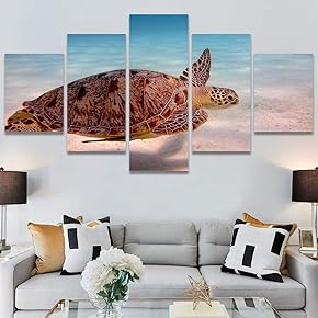 SIGNWIN 5 Panel Canvas Wall Art Modern Art...