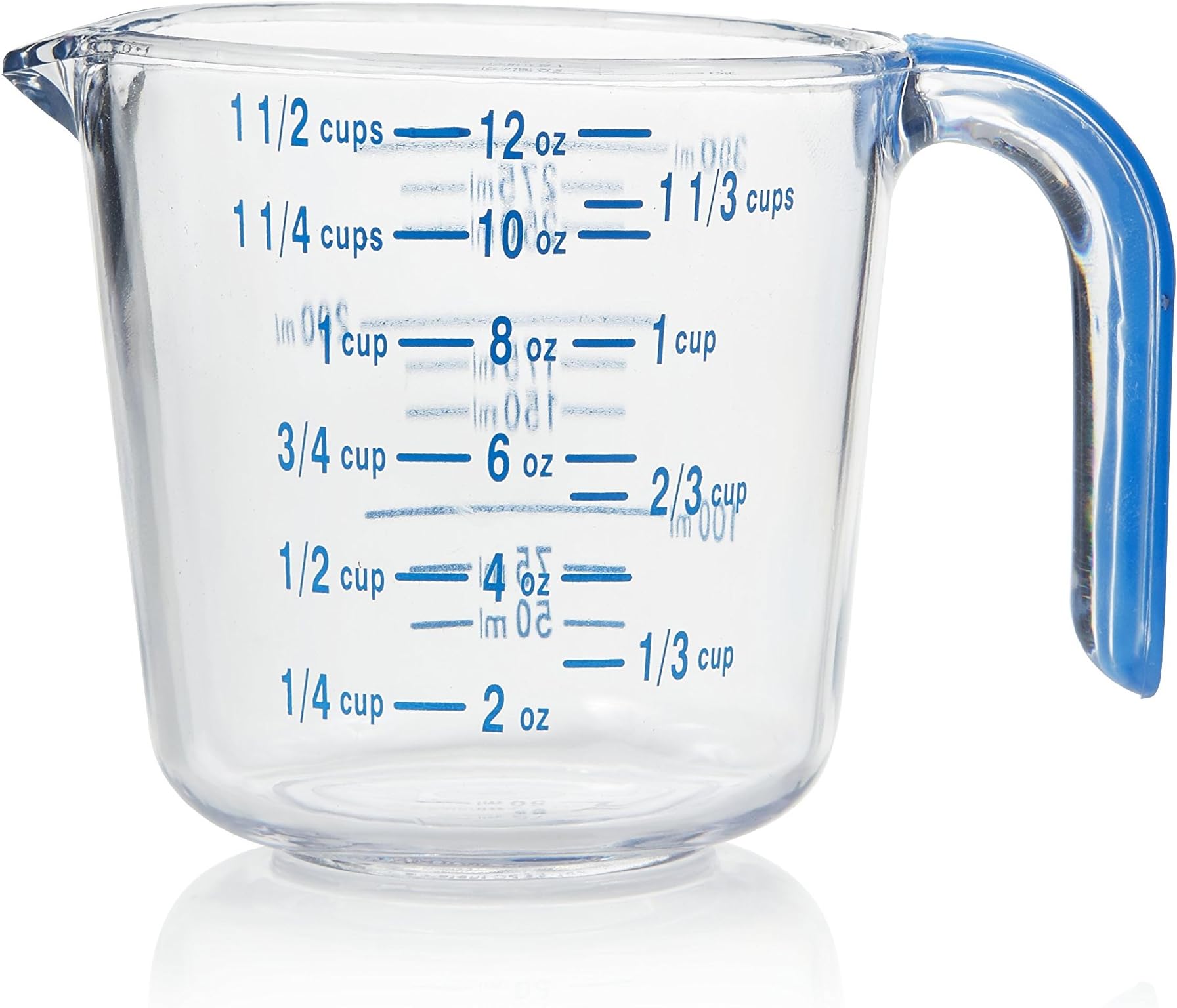 Arrow Plastic 00030 1-1/2 Cool Grip Measuring Cup, Plastic, Clear