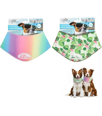 Amazon.com : AFP Dog Cooling Bandana, Reusable Breathable Instant