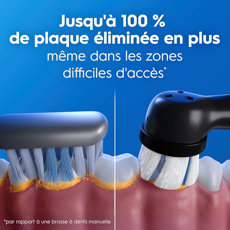 Brosses à Dents Electriques iO 2 Duo, 2 Brossettes, Noire et Rose