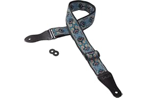 KLIQ Vintage Woven Guitar Strap for Acoustic and Electric Guitars